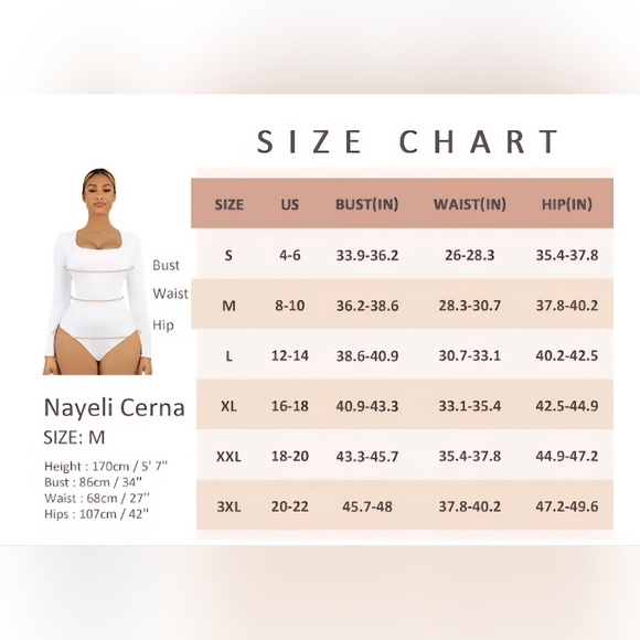 FeelinGirl Thong Basic Square Neck Slimming Top Shapewear Bodysuit #747 NWOT - Picture 9 of 11